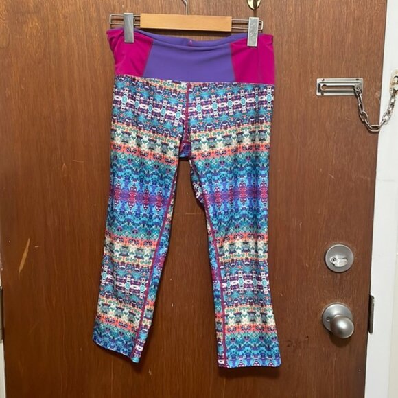 PrAna Aquabloom Geometric Rai Swim Tights - Picture 3 of 9